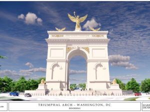 Proyecto de arco triunfal en Washington D.C. busca convertirse en el más grande del mundo, según propuesta presentada por la administración de Donald Trump.