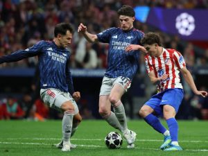 Arsenal y Atlético de Madrid empataron 1-1. Foto AFP