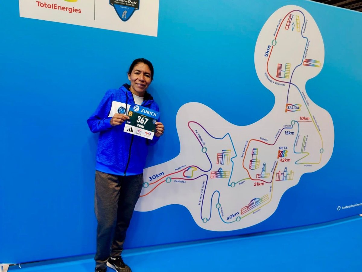 Idelma Lizeth Delgado rompió el récord de maratón femenino. Foto Cortesía
