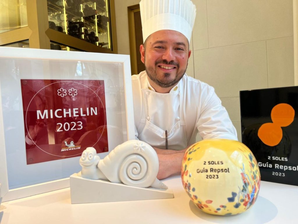 Mauricio Morán durante su etapa en el restaurante Deessa, en Madrid, donde formó parte del equipo que obtuvo la segunda estrella Michelin.