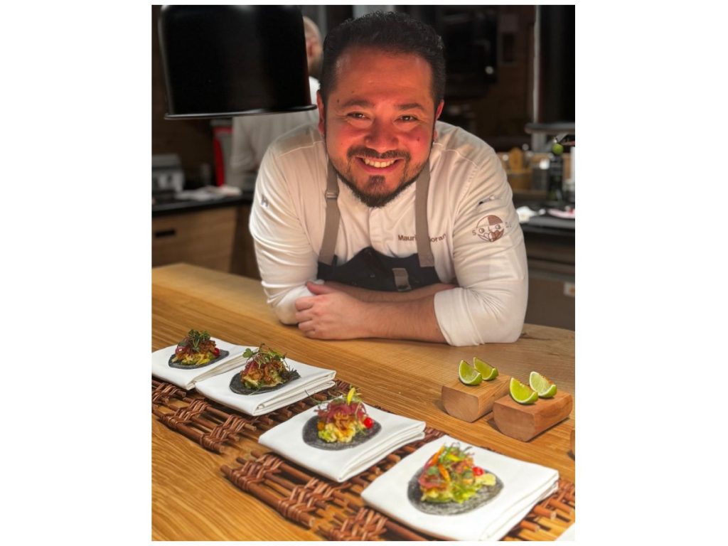 Mauricio Morán presenta una propuesta que combina técnica contemporánea con sabores frescos, inspirada en su identidad culinaria.