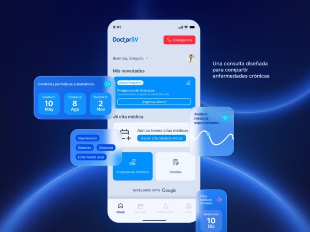 La segunda fase de DoctorSV incorpora atención a enfermedades crónicas como diabetes, hipertensión y problemas renales, con cambios en el proceso de consulta.