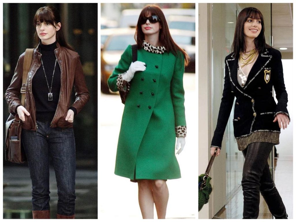 Andy Sachs transforma su estilo: de básica y funcional a pulida y aspiracional, mostrando cómo la moda redefine identidad y pertenencia.