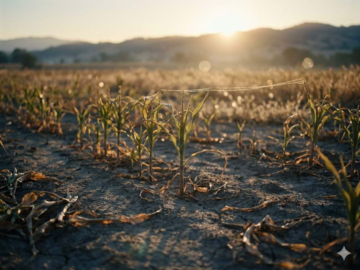 cultivos de maiz afectado por el fenómeno de El Niño