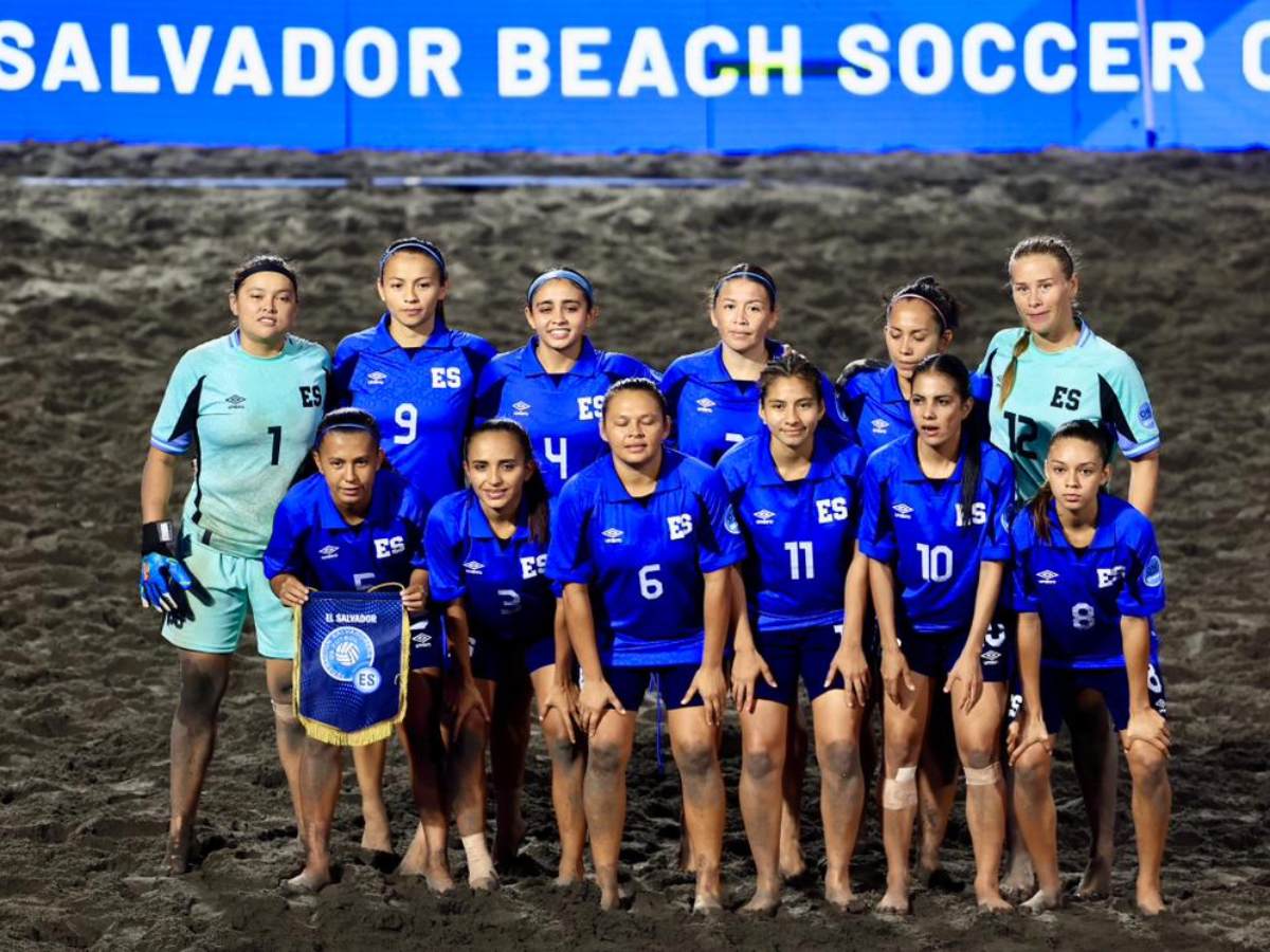 Selecta Femenina de Fútbol Playa en el Beach Soccer Cup 2026 ante Portugal. Foto Cortesía INDES