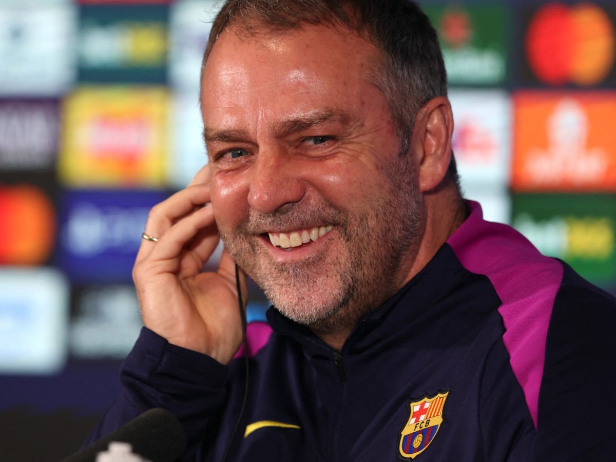 Hansi Flick, entrenador del Barcelona. Foto AFP
