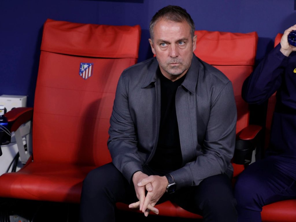 Hansi Flick contra el Real Madrid. Foto EFE