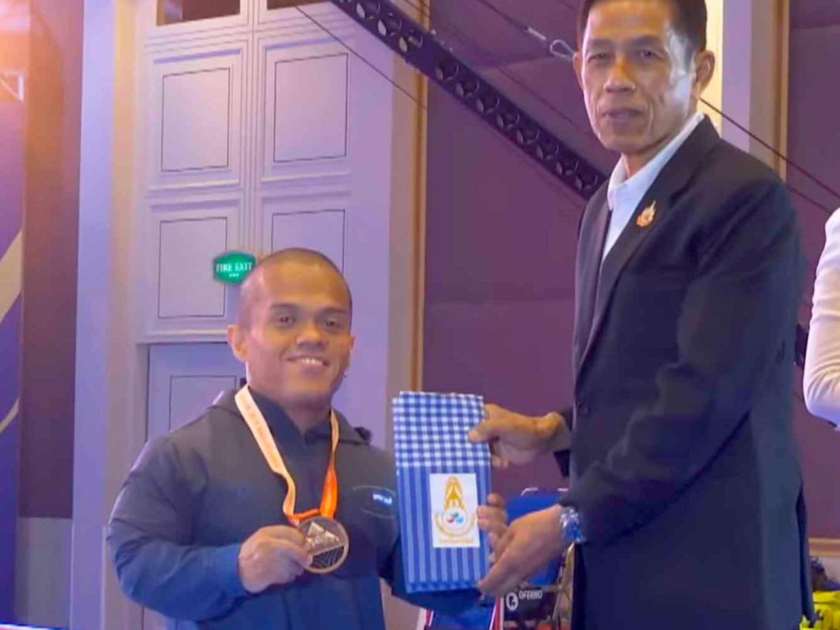 Herbert Aceituno ganó medalla de bronce en Tailandia. Foto Cortesía INDES