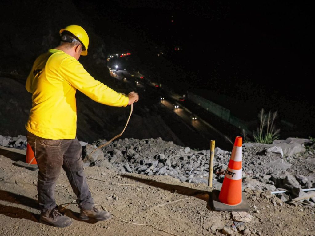La madrugada del viernes 24 y 25 de abril también se llevarán a cabo explosiones controladas en el sector de Los Chorros, en el mismo horario