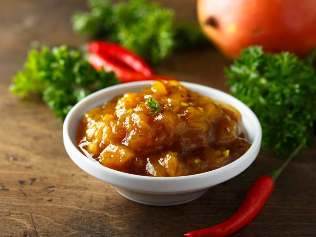 El chutney es perfecto si buscás un sabor más intenso, con un equilibrio entre dulce, ácido y especiado.