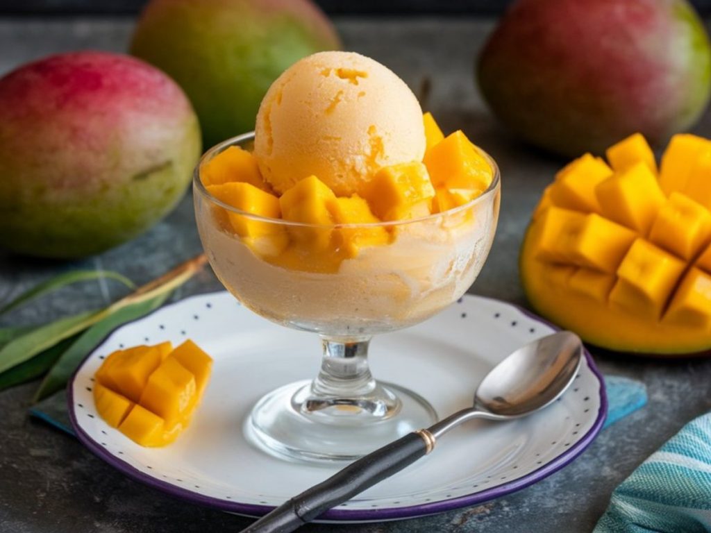 El sorbete de mango es ideal para días calurosos o cuando querés algo dulce sin complicarte.
