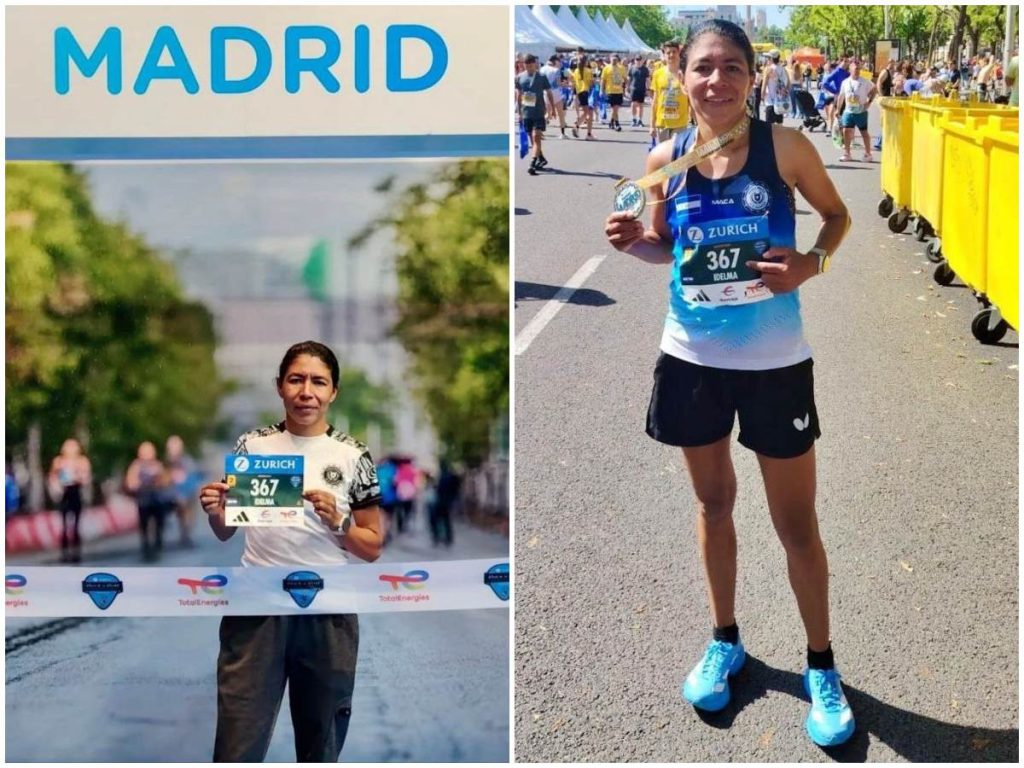Idelma Lizeth Delgado rompió el récord de maratón femenino. Foto Cortesía