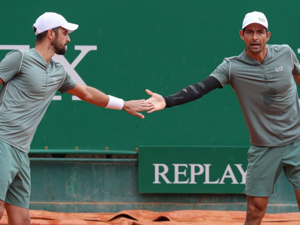 La dupla salvadoreño-croata mostró solidez en el servicio durante todo el partido. Fotografía/ Cortesía