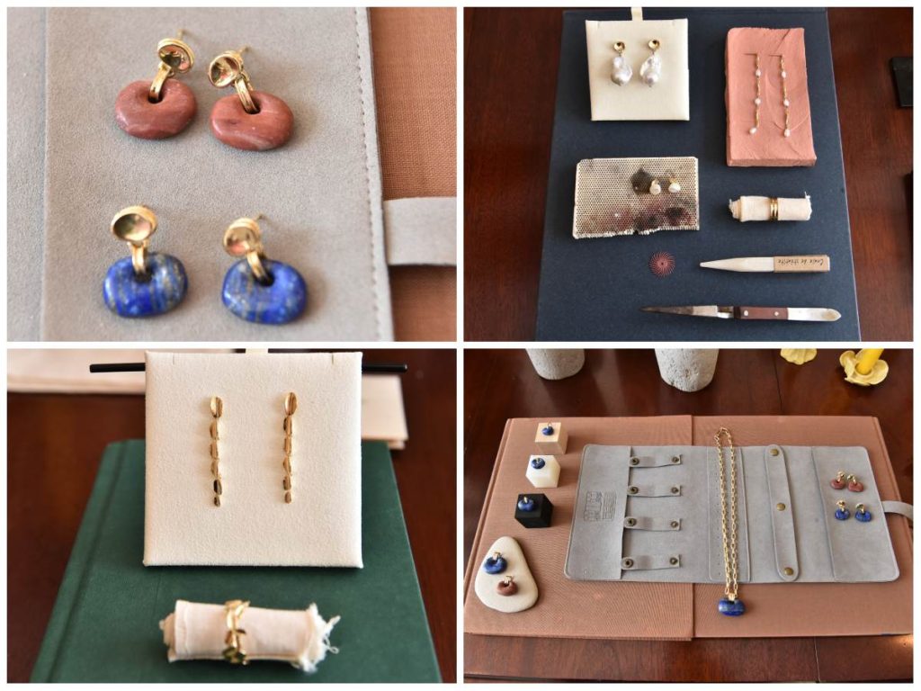 Piezas únicas en oro, perlas y piedras naturales reflejan un diseño artesanal donde cada forma se inspira en la naturaleza y se transforma en joyería contemporánea.