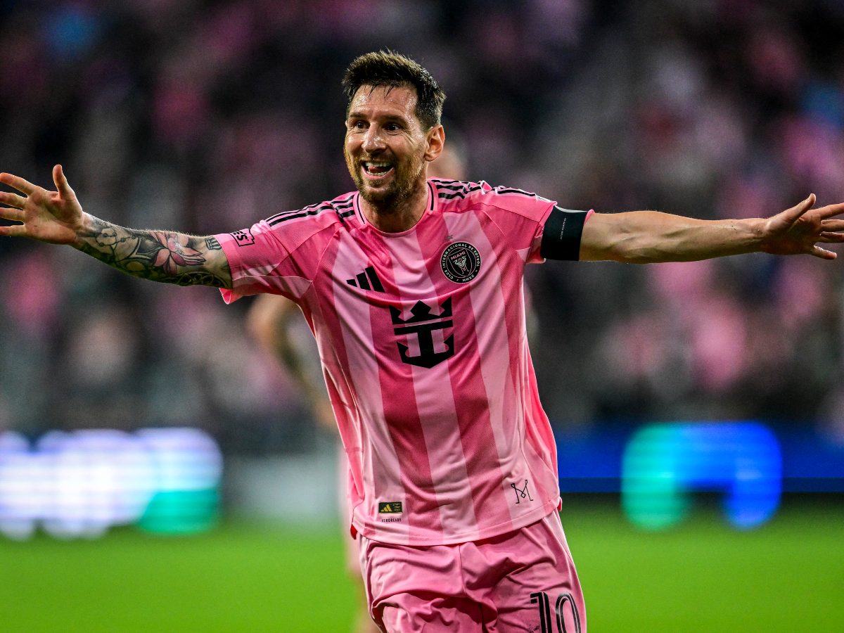 Lionel Messi celebra su gol ante el Austin FC. Foto AFP