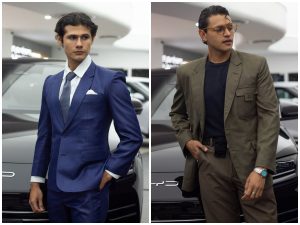 Elegancia contemporánea en clave masculina: trajes a medida y siluetas relajadas redefinen el estilo del hombre actual con actitud segura y sofisticada.