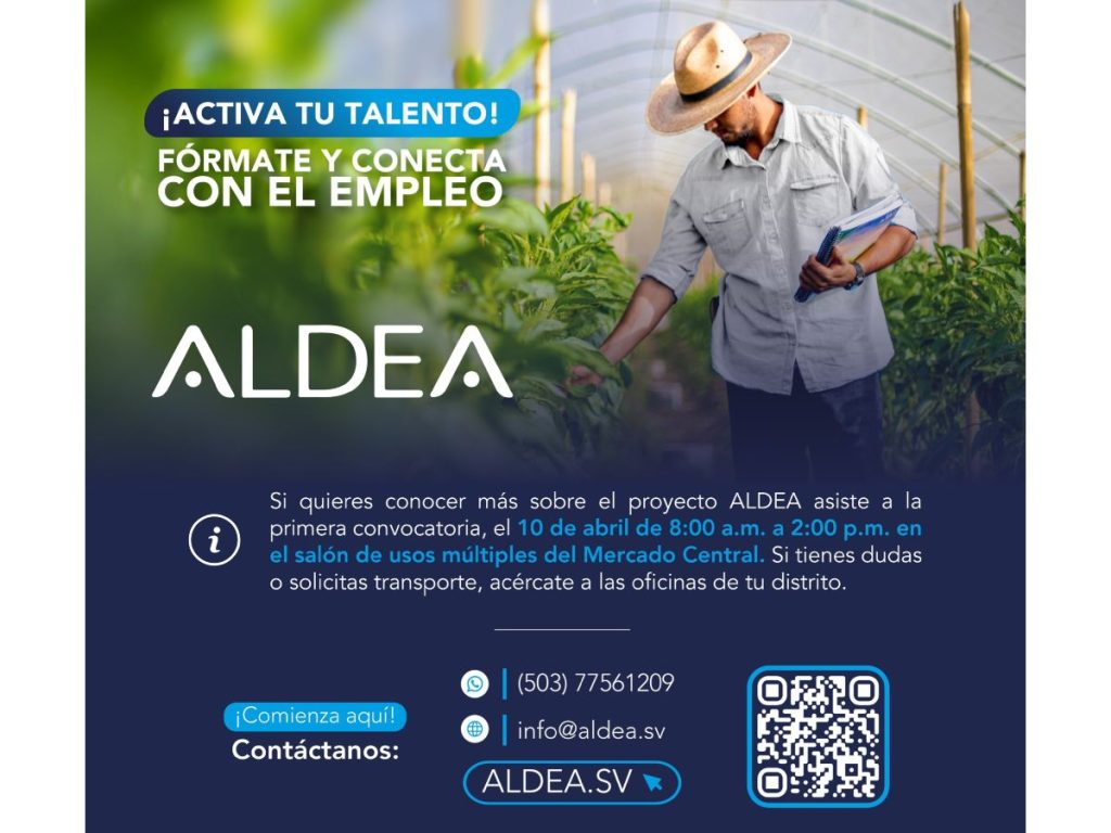 La jornada de inscripción de ALDEA se realizará el 10 de abril en el Mercado Central de San Salvador. Imagen/ Alcaldía de San Salvador