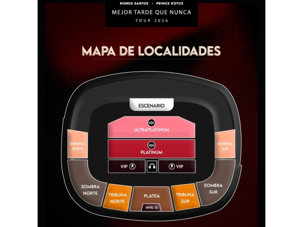 Los boletos para el concierto en El Salvador estarán disponibles en Smart Ticket con diferentes localidades y precios. Imagen/ AIC Promotions