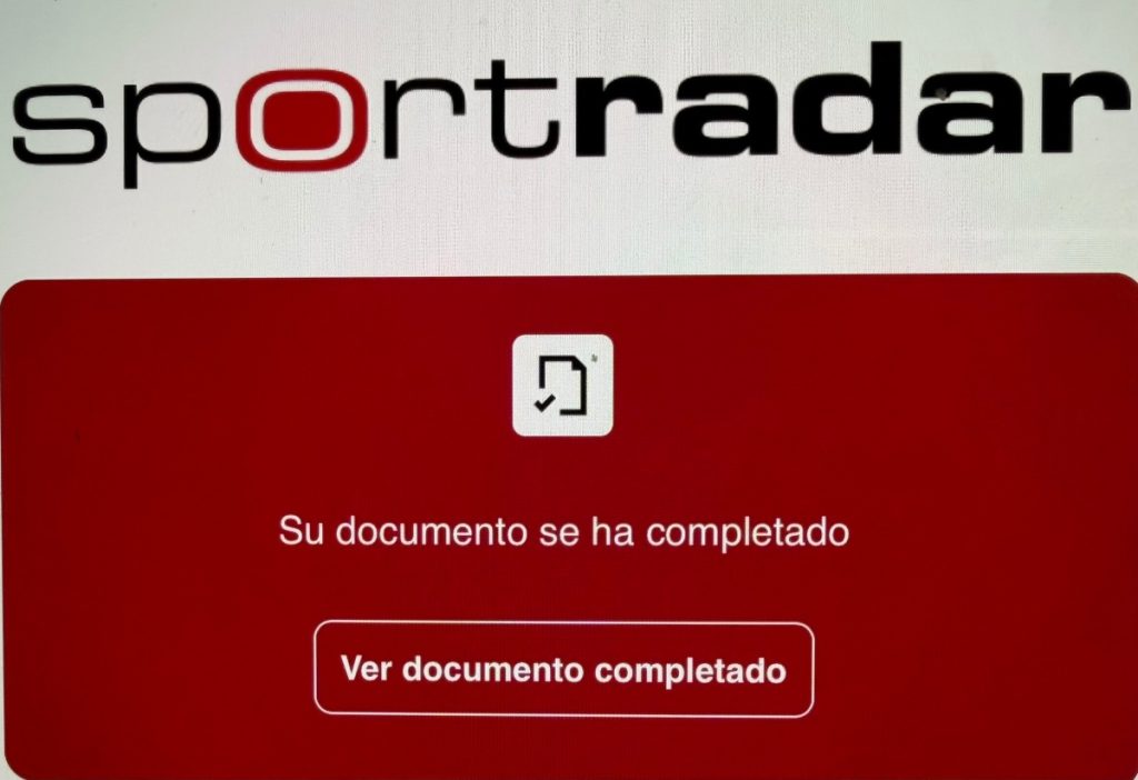 Sportradar. Foto X Yamil Bukele