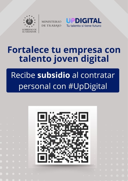 Empresas pueden registrar vacantes en Up Digital para acceder a un subsidio por nuevas contrataciones.