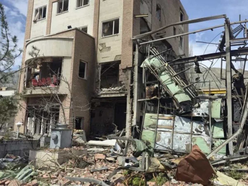 Centro de Investigación de la Universidad Shahid Beheshti, en Teherán, destruido en ataque israelí-estadounidense el 3 de abril.