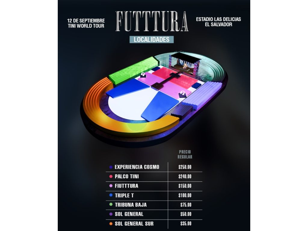 Los precios en venta general para el concierto van desde $35 hasta $250, según la localidad elegida. Fotografía/ Cosmo Pro Latam