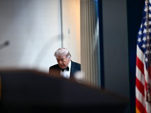 Donald Trump en Washington. Foto AFP