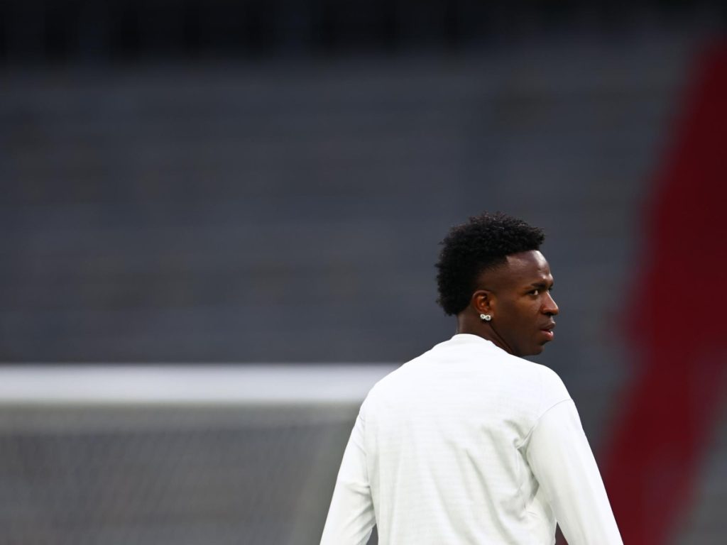 Vinicius Junior de cara al duelo contra el Bayern Múnich. Foto EFE
