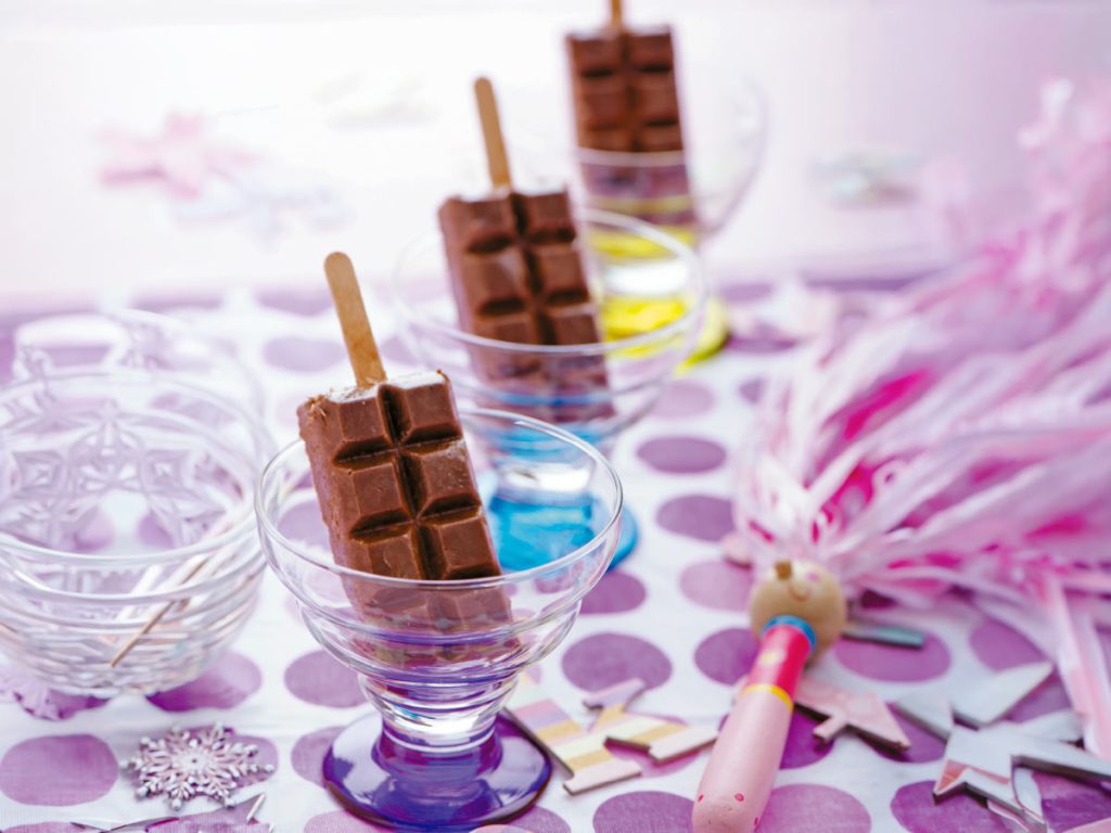 Paletas de chocolate