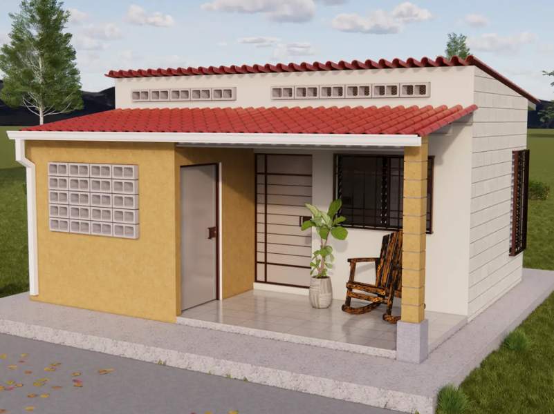 Las opciones de vivienda incluyen espacios como sala, cocina, comedor y dormitorios con posibilidad de ampliación. Foto / Cortesía.