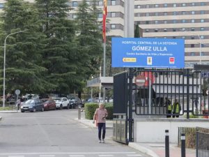 Hospital Gómez Ulla, en Madrid, donde pasarán una cuarentena.IZIPI_EFE