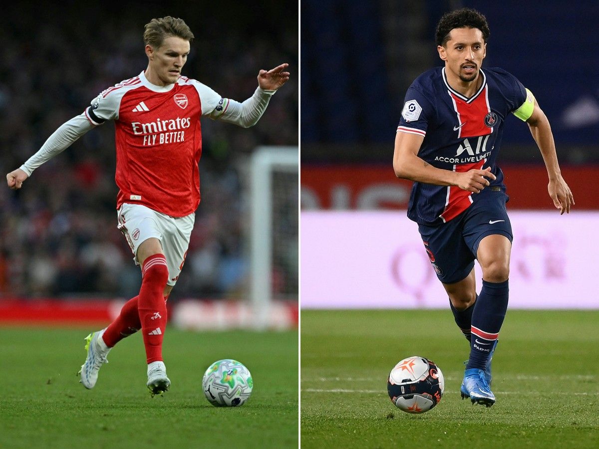 Arsenal y PSG por la Champions League. Foto AFP