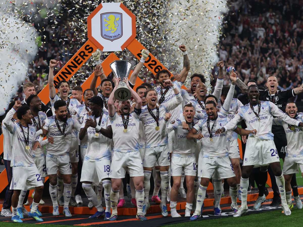 Aston Villa campeón de la Europa League. Foto EFE