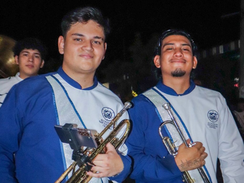 Más de 150 nuevos integrantes debutarán en su primer gran desfile tras semanas de preparación. Fotografía/ Secretaria de Cultura de San Salvador