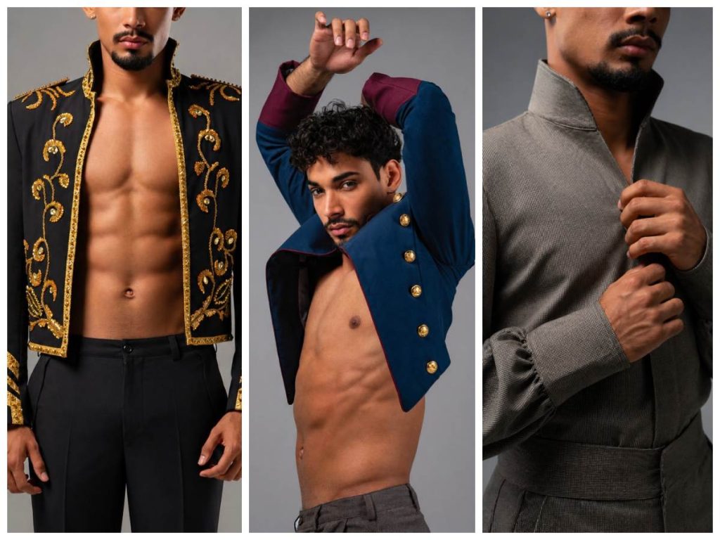 “Latino” reúne distintas formas de elegancia masculina, entre bordados de alto impacto, chaquetas estructuradas y sastrería contemporánea.