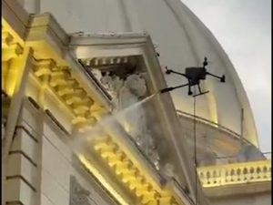 drone limpieza