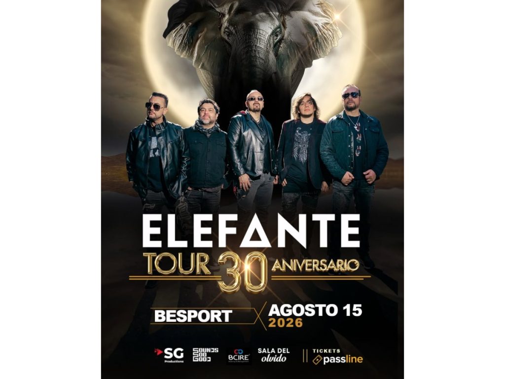 La preventa de boletos para ver a Elefante iniciará el 15 de mayo a través de Passline, rumbo a un concierto que reunirá a fans de varias generaciones. Imagen/ Cortesía