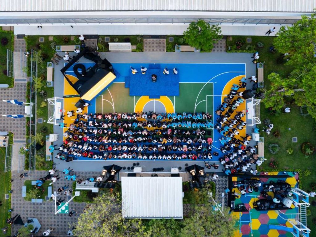 Nayib Bukele inugura 70 escuelas. Foto X Casa Presidencial