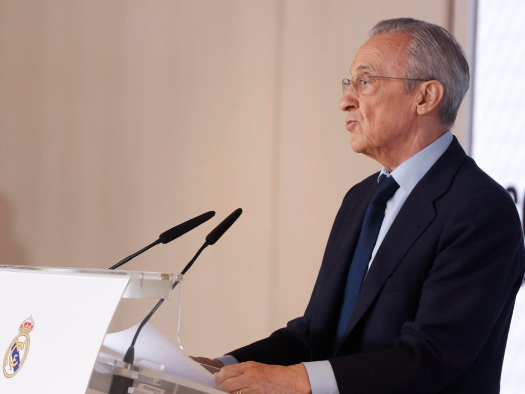 Florentino Pérez, presidente del Real Madrid. Foto EFE