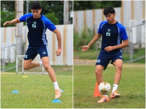 Harold Osorio recuperándose de lesión. Foto FESFUT