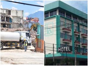Maquinaria pesada avanza en la demolición del antiguo Hotel Alameda, uno de los edificios más reconocidos de San Salvador durante décadas.