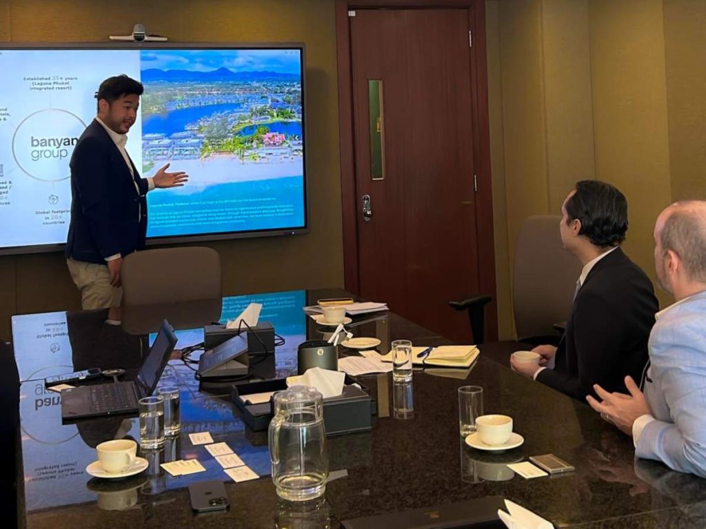 Banyan Group mostró interés en conocer el crecimiento turístico y el clima de inversión del país. / Cortesía Cancillería