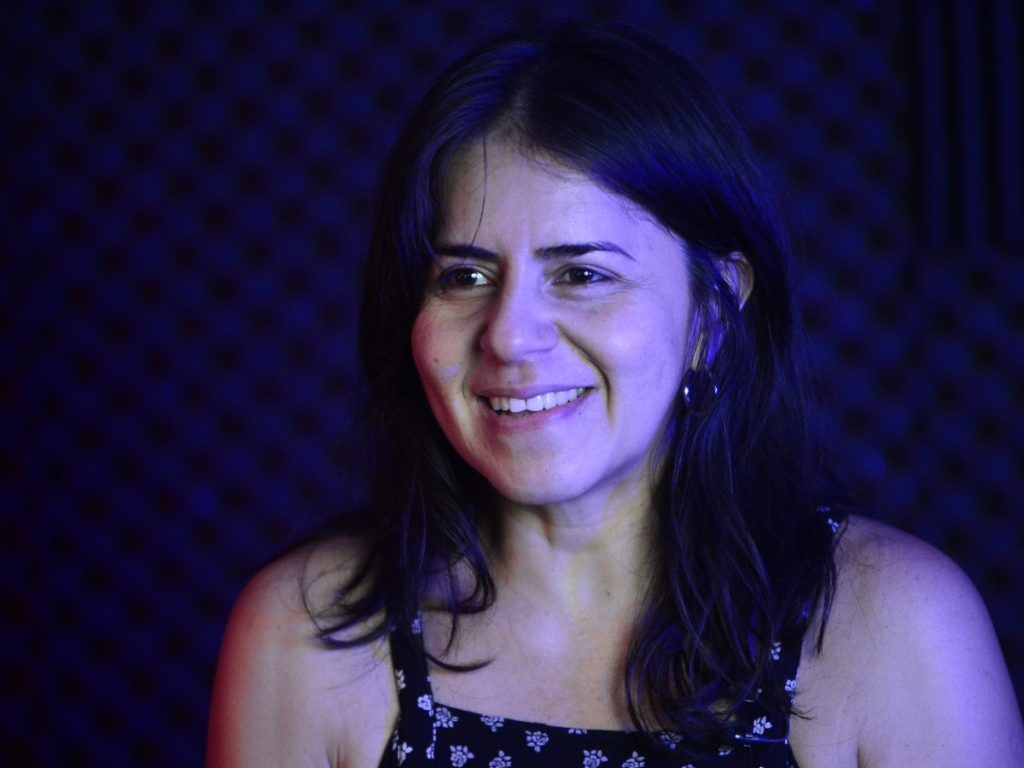 Egly Larreynaga fundó La Cachada Teatro en 2011 junto a un grupo de mujeres trabajadoras del sector informal que encontraron en el teatro una oportunidad para transformar sus vidas. Fotografía/ Jessica Orellana