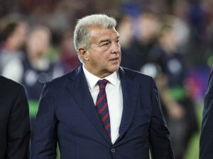 Laporta, presidente del Barcelona. Foto AFP