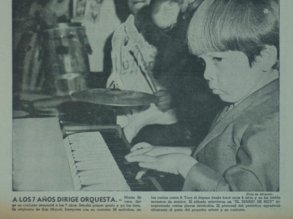 Marito Rivera en Portada de El Diario de Hoy, el 12 de octubre d1 1970. Fotografía/ Archivo EDH