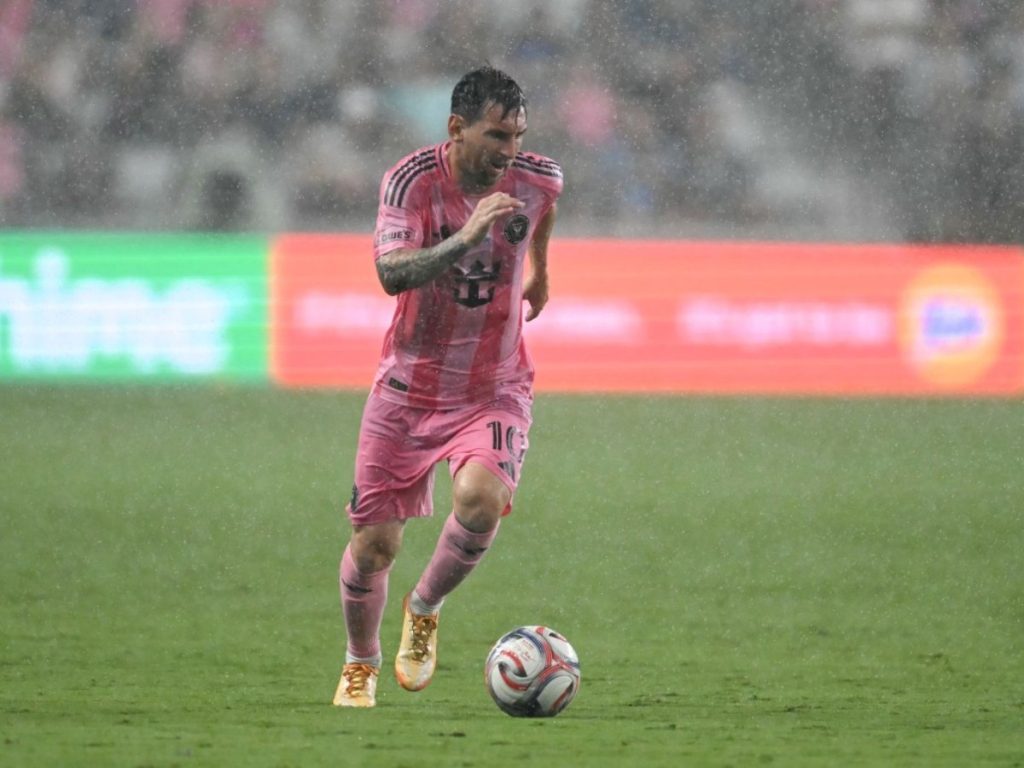Lionel Messi contra el Philadelphia Union. Foto AFP
