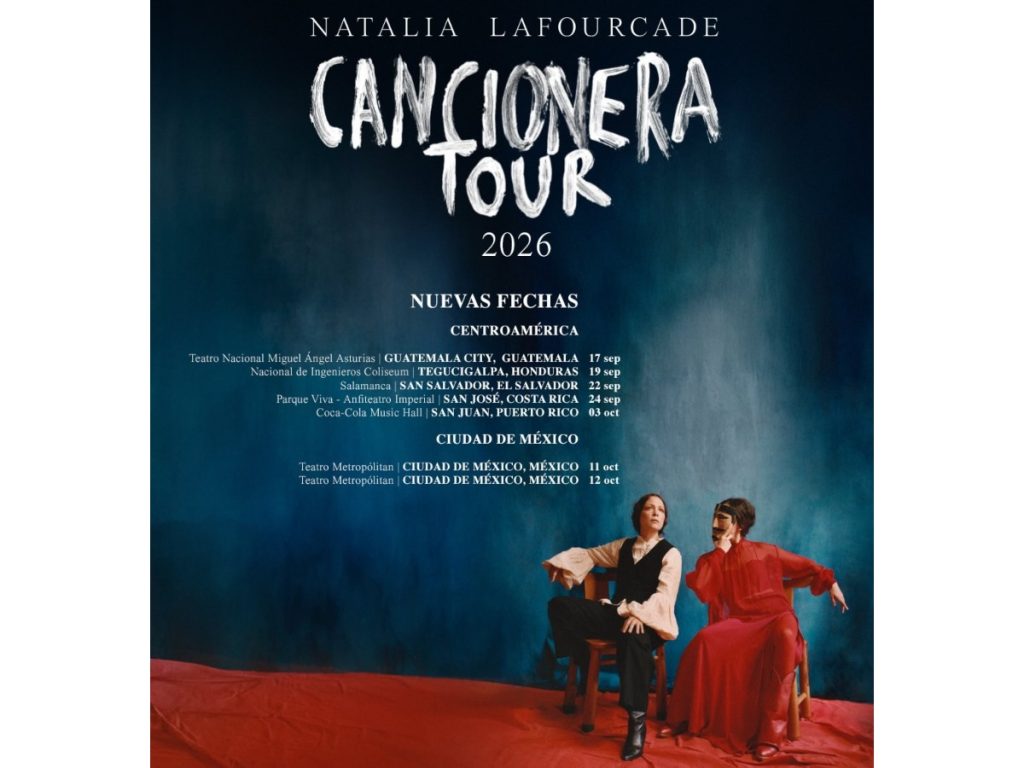 Natalia Lafourcade regresará a El Salvador el próximo 22 de septiembre como parte de su “Cancionera Tour 2026”. Imagen/ Natalia Lafourcade