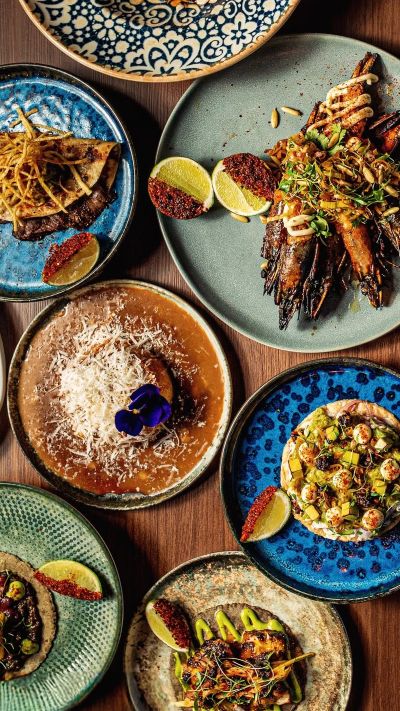 Ocelot propone una cocina inspirada en el norte de México, con carnes, mariscos, aguachiles y tostadas.