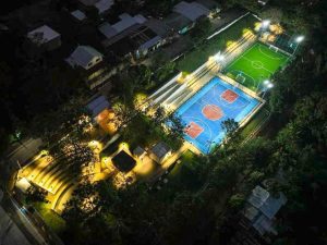 Así luce el moderno polideportivo inaugurado en Santa Catarina Masahuat