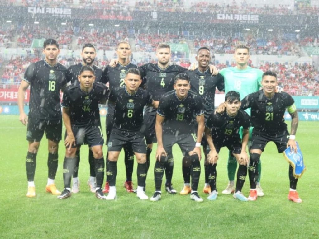 El once inicial de la Selecta ante Corea del Sur en 2023. Foto Cortesía FESFUT
